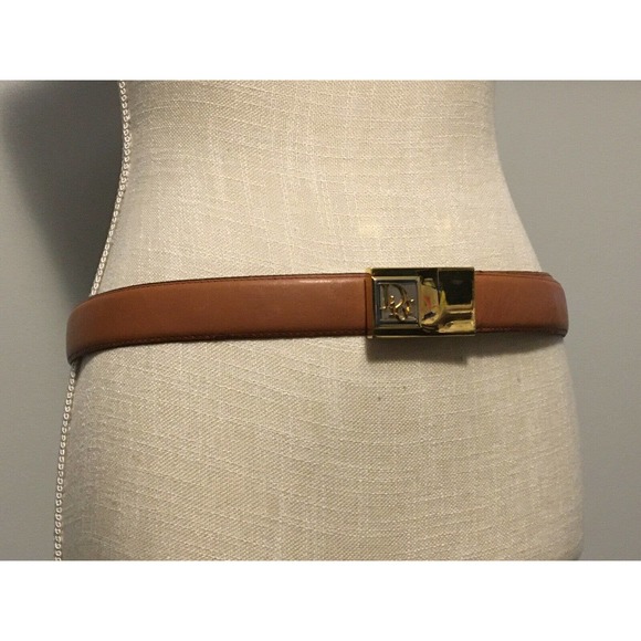 Excellent Condition Vintage Christian Dior Leather Belt Size 36 main image 8